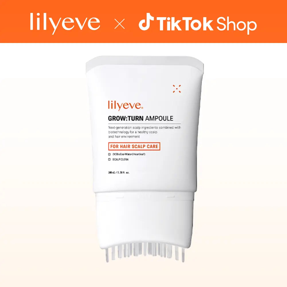Lilyeve GROWTURN Hair Growth Serum with Built-In Brush | Exosome Scalp Serum for Hair Thickening & Strengthening, Korean Hair Care | 3.38 Fl. Oz.