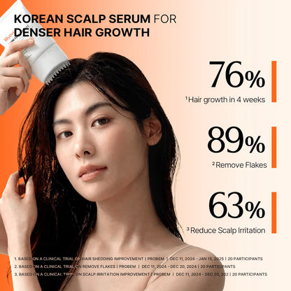 Lilyeve GROWTURN Hair Growth Serum with Built-In Brush | Exosome Scalp Serum for Hair Thickening & Strengthening, Korean Hair Care | 3.38 Fl. Oz.